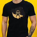 Mens Astronaut Rocking Motif Cotton T-Shirt Size XS to 5XL Unisex T-shirt, Sweatshirt, Hoodie, Long Sleeve Tee - T-Shirt, Sweatshirt, Hoodie