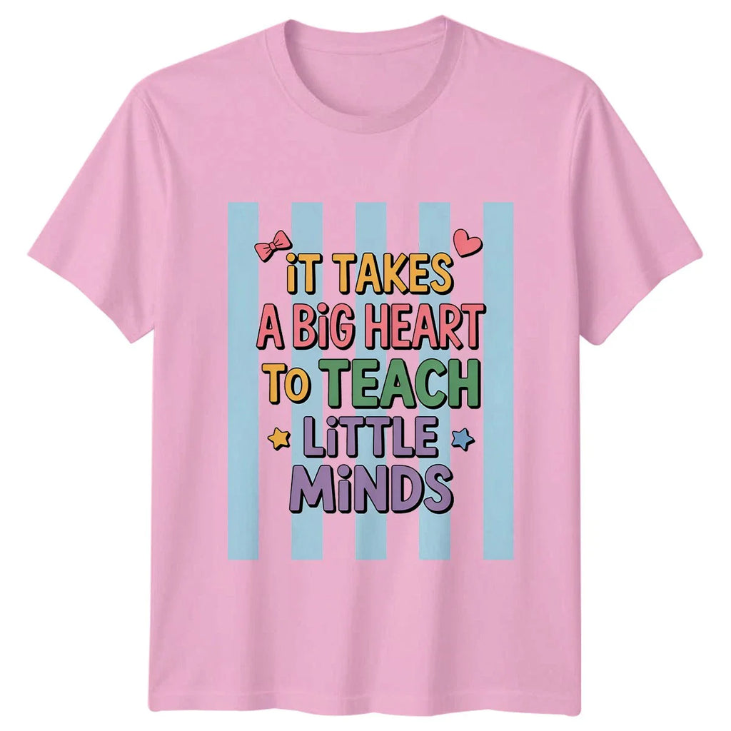 It Takes A Big Heart Womens T-Shirt Preschool Teacher Appreciation Gift For Her Unisex T-shirt, Sweatshirt, Hoodie, Long Sleeve Tee - T-Shirt, Sweatshirt, Hoodie