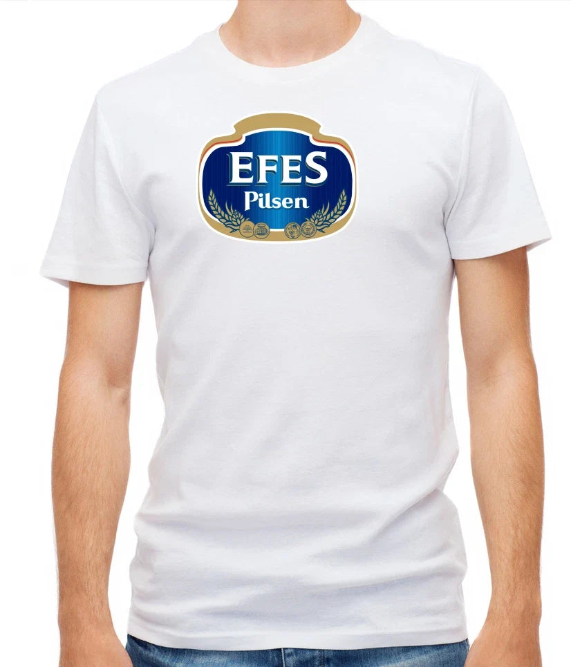 Efes Pilsen Turkish beer, Short Sleeve  White T Shirt Men E052 Unisex T-shirt, Sweatshirt, Hoodie, Long Sleeve Tee - T-Shirt, Sweatshirt, Hoodie