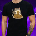 Mens Spaghetti Cat Print Cotton T-Shirt Size XS to 5XL Unisex T-shirt, Sweatshirt, Hoodie, Long Sleeve Tee - T-Shirt, Sweatshirt, Hoodie