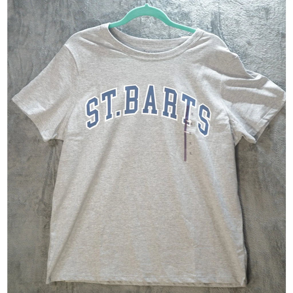 St. Barts Heather Grey Graphic T-Shirt XL Short Sleeve Casual Tee Unisex T-shirt, Sweatshirt, Hoodie, Long Sleeve Tee - T-Shirt, Sweatshirt, Hoodie