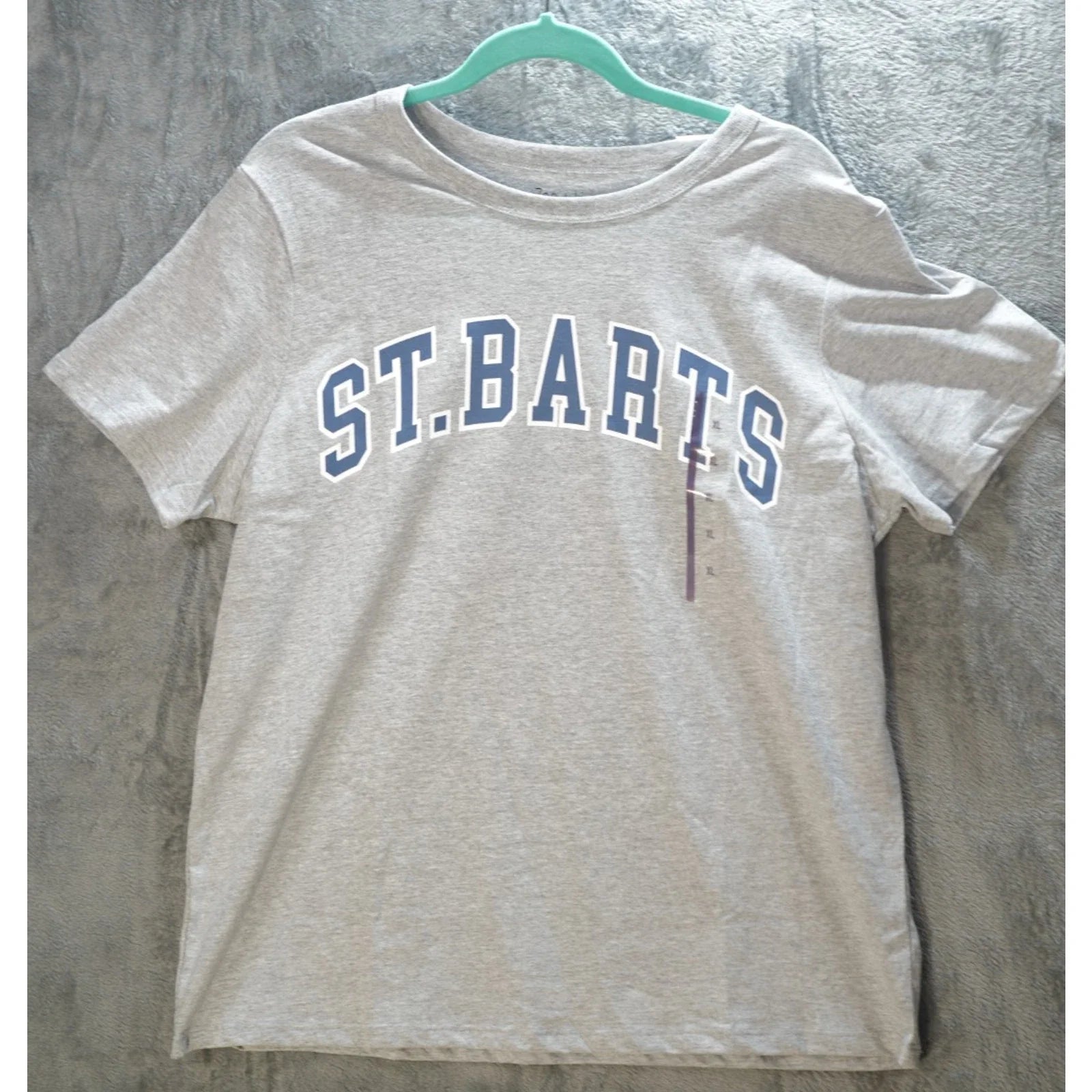 St. Barts Heather Grey Graphic T-Shirt XL Short Sleeve Casual Tee Unisex T-shirt, Sweatshirt, Hoodie, Long Sleeve Tee - T-Shirt, Sweatshirt, Hoodie