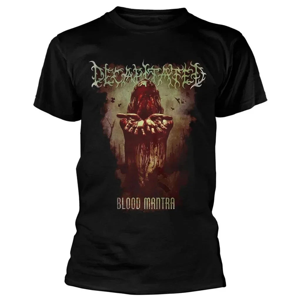 Decapitated Blood Mantra Shirt S-XL T-Shirt Official Death Metal Tshirt Unisex T-shirt, Sweatshirt, Hoodie, Long Sleeve Tee - T-Shirt, Sweatshirt, Hoodie