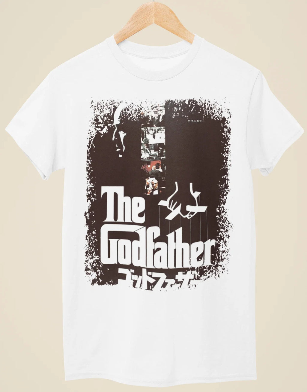 The Godfather - Japanese Movie Poster Inspired Unisex White T-Shirt Unisex T-shirt, Sweatshirt, Hoodie, Long Sleeve Tee - T-Shirt, Sweatshirt, Hoodie