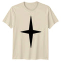 Minimalist Four Point Star Design T-Shirt Compass Star Geometric Birthday Gift Unisex T-shirt, Sweatshirt, Hoodie, Long Sleeve Tee - T-Shirt, Sweatshirt, Hoodie