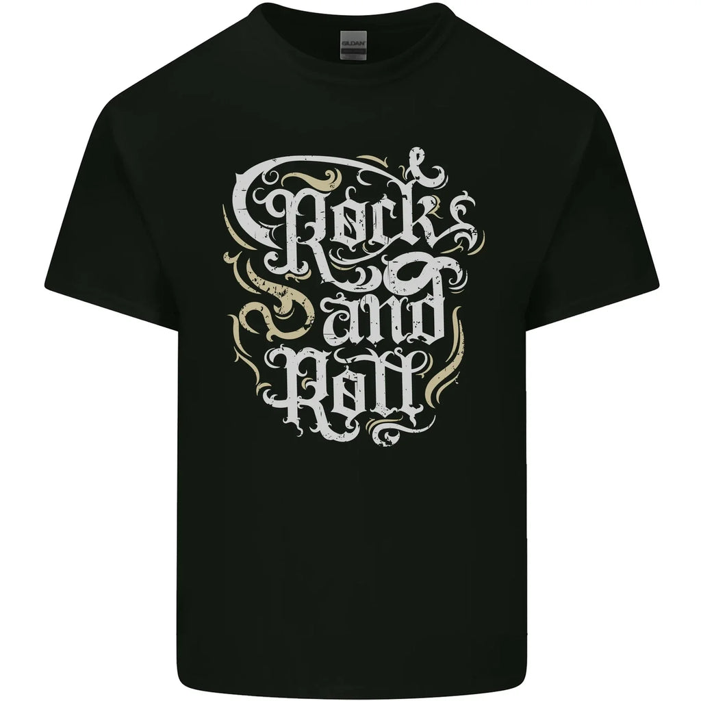 A Rock n Roll Design Mens Cotton T-Shirt Tee Top Unisex T-shirt, Sweatshirt, Hoodie, Long Sleeve Tee - T-Shirt, Sweatshirt, Hoodie