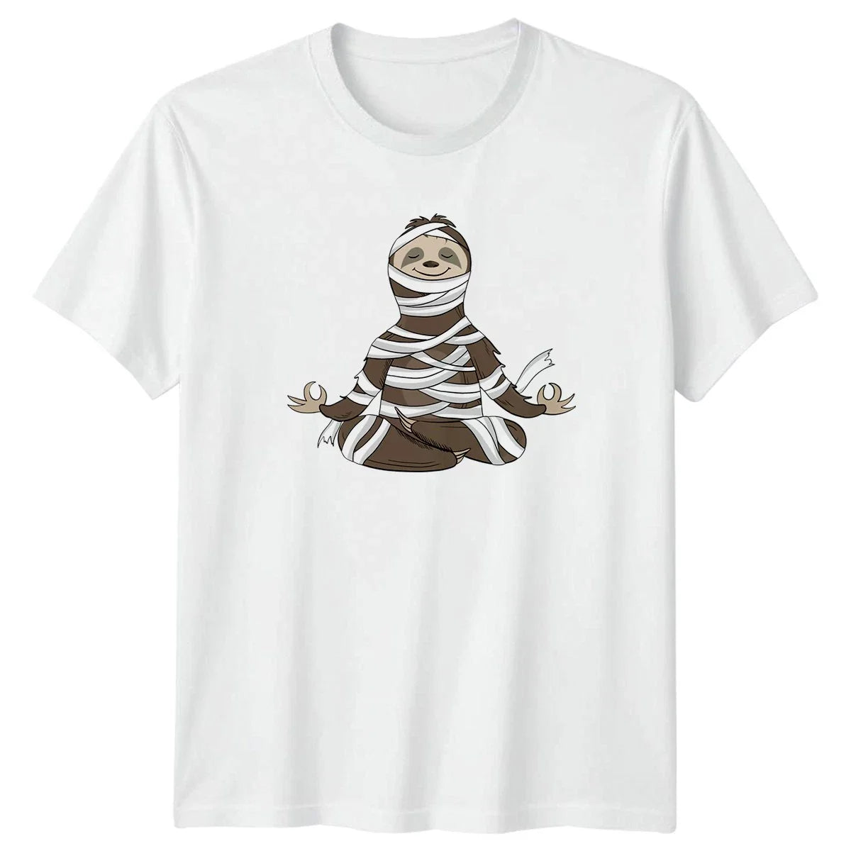 Cute Funny Mummy Sloth Yoga T-Shirt Halloween Gift For Him And Her Unisex T-shirt, Sweatshirt, Hoodie, Long Sleeve Tee - T-Shirt, Sweatshirt, Hoodie