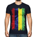 Mauritius Grunge Flag Men T-Shirt Mauritius Football Mauritian Gift Unisex T-shirt, Sweatshirt, Hoodie, Long Sleeve Tee - T-Shirt, Sweatshirt, Hoodie