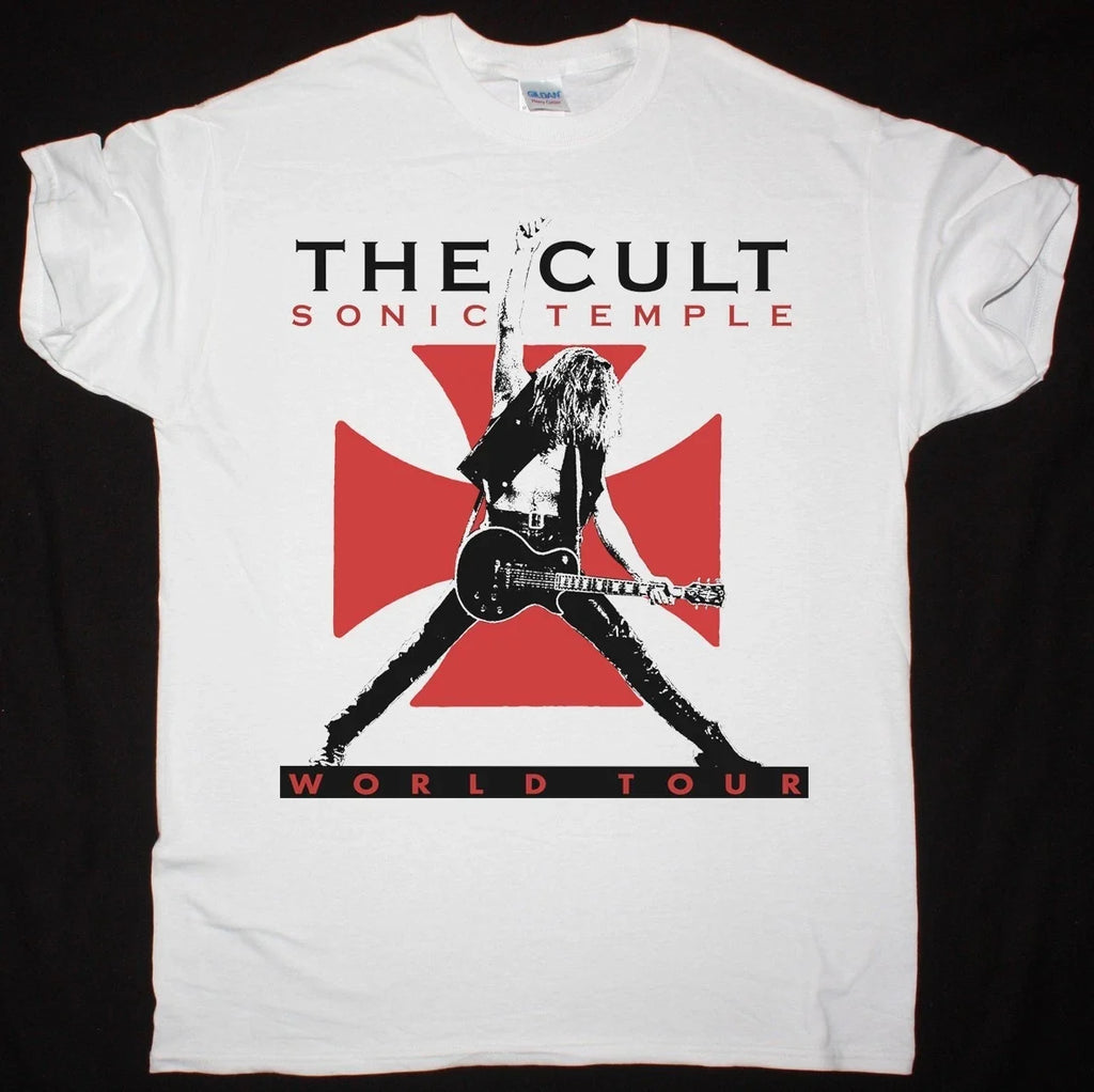 THE CULT   SONIC TEMPLE WORLD TOUR WHITE T-SHIRT  TARIFFS INCLUDED Unisex T-shirt, Sweatshirt, Hoodie, Long Sleeve Tee - T-Shirt, Sweatshirt, Hoodie