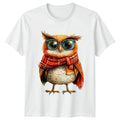 Cute Owl Wearing Scarf And Glasses T-Shirt Nature Bird Lovers Gift Unisex T-shirt, Sweatshirt, Hoodie, Long Sleeve Tee - T-Shirt, Sweatshirt, Hoodie