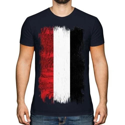 Yemen Grunge Flag Men T-Shirt Al-Yaman Yemeni Football Gift Unisex T-shirt, Sweatshirt, Hoodie, Long Sleeve Tee - T-Shirt, Sweatshirt, Hoodie
