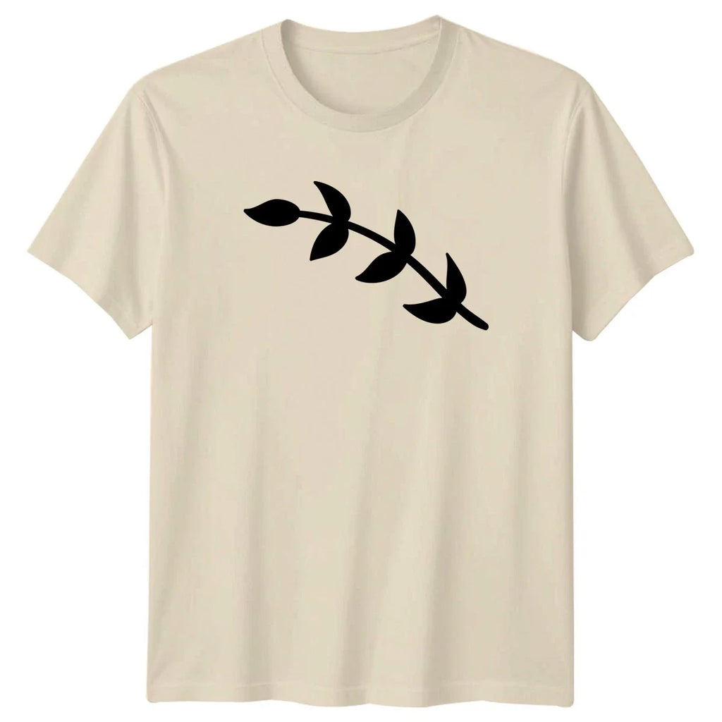 Minimalist Leaf Branch Design T-Shirt Plant Lover Nature Birthday Gift Unisex T-shirt, Sweatshirt, Hoodie, Long Sleeve Tee - T-Shirt, Sweatshirt, Hoodie
