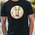 Mens Rabbit Portrait Motif Cotton T-Shirt Size XS to 5XL Unisex T-shirt, Sweatshirt, Hoodie, Long Sleeve Tee - T-Shirt, Sweatshirt, Hoodie