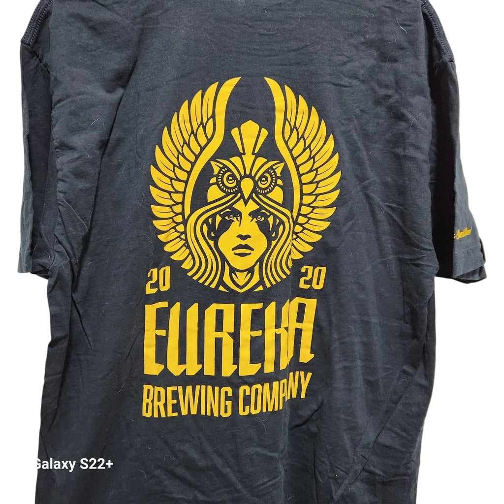 Eureka Brewing Co T Shirt XL Black Graphic Owl Beer Logo Casual Tee Unisex T-shirt, Sweatshirt, Hoodie, Long Sleeve Tee - T-Shirt, Sweatshirt, Hoodie