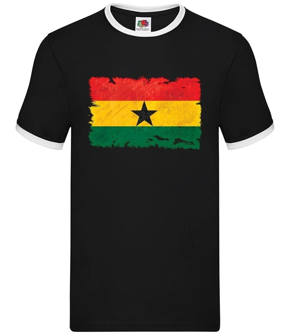 Ghana Grunge Flag Style - Men Ringtone - Ghana Country Travel Flags Unisex T-shirt, Sweatshirt, Hoodie, Long Sleeve Tee - T-Shirt, Sweatshirt, Hoodie