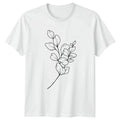 Minimalist Botanical Eucalyptus Leaves T-Shirt Eucalyptus Line Art Botany Unisex T-shirt, Sweatshirt, Hoodie, Long Sleeve Tee - T-Shirt, Sweatshirt, Hoodie