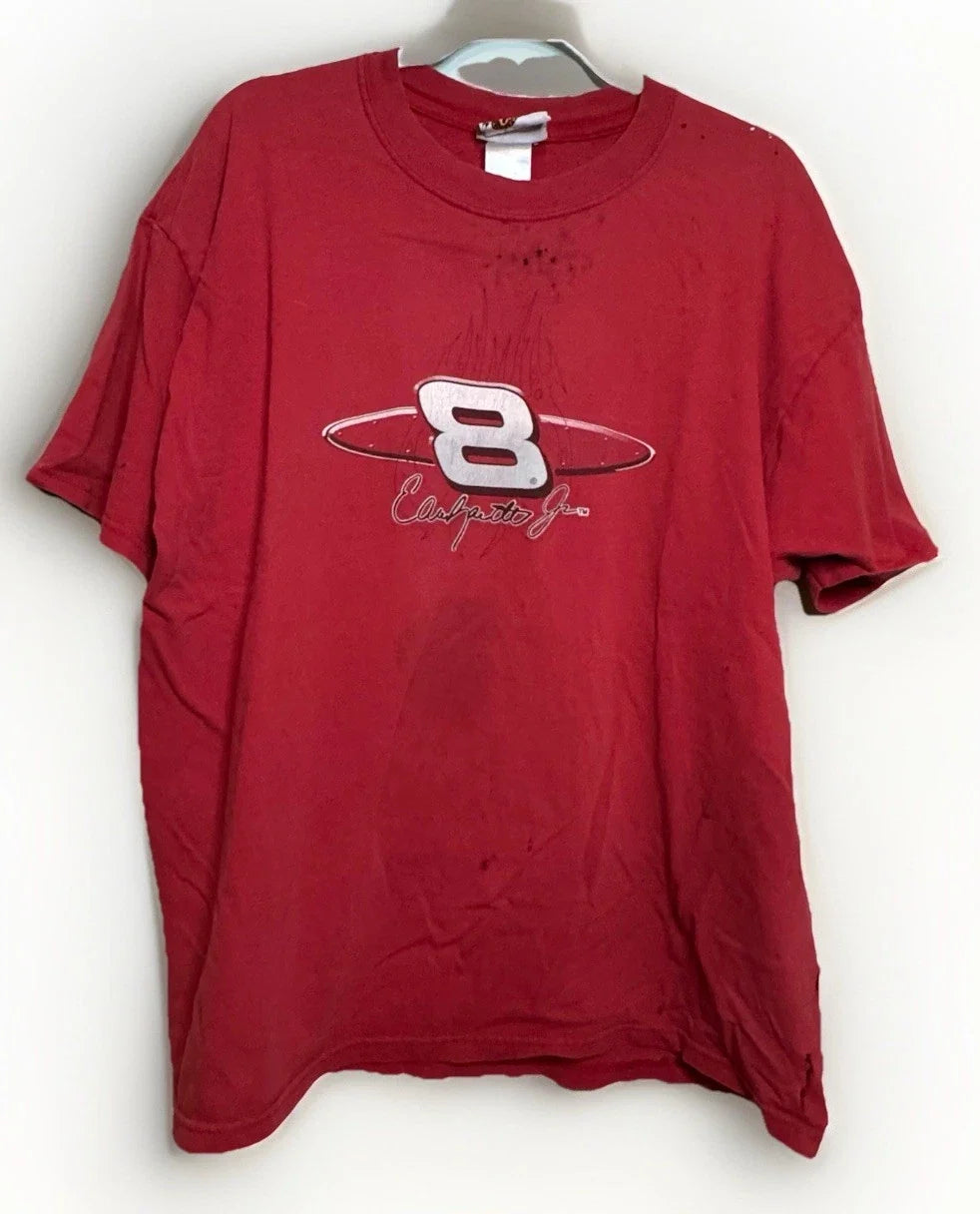 Vintage Winners Circle Dale Earnhardt Jr NASCAR Budweiser XL Red Shirt Thrashed Unisex T-shirt, Sweatshirt, Hoodie, Long Sleeve Tee - T-Shirt, Sweatshirt, Hoodie