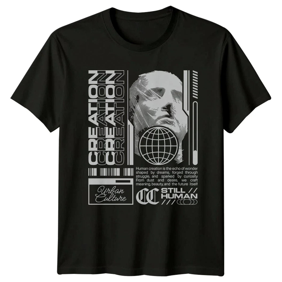 Human Creation Is The Echo T-Shirt Brutalist Streetwear Gift For Him And Her Unisex T-shirt, Sweatshirt, Hoodie, Long Sleeve Tee - T-Shirt, Sweatshirt, Hoodie
