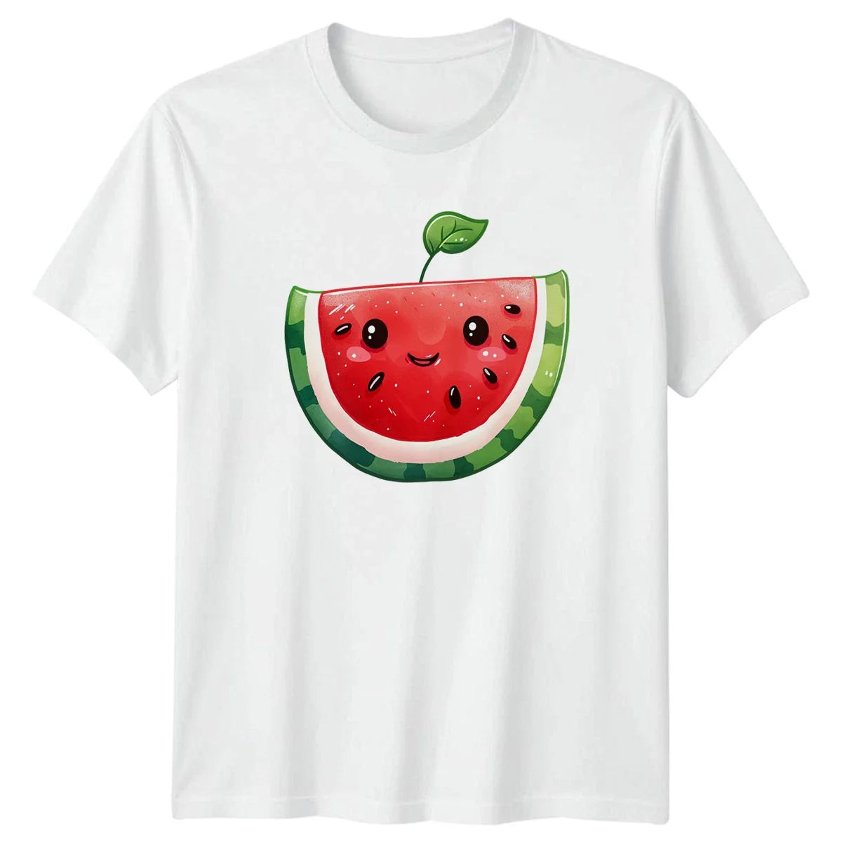 Kawaii Watermelon T-Shirt Summer Fruit Aesthetic Gift For Him And Her Unisex T-shirt, Sweatshirt, Hoodie, Long Sleeve Tee - T-Shirt, Sweatshirt, Hoodie