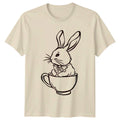 Cute Bunny In A Teacup T-Shirt Rabbit Animal Lovers Easter Gift For Him And Her Unisex T-shirt, Sweatshirt, Hoodie, Long Sleeve Tee - T-Shirt, Sweatshirt, Hoodie