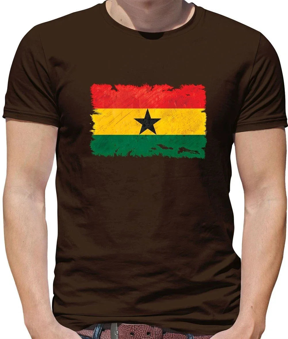 Ghana Grunge Flag - Men's T-Shirt - Ghanaian Travel Flags Unisex T-shirt, Sweatshirt, Hoodie, Long Sleeve Tee - T-Shirt, Sweatshirt, Hoodie