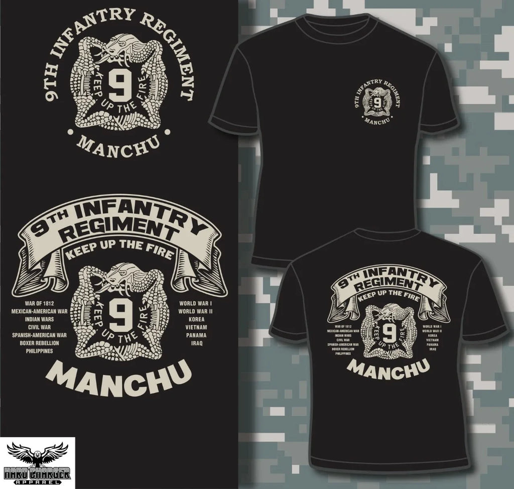US Army 9th Infantry Regiment Manchu Fort Ord,  Fort Lewis, Fort Carson T-shirt Unisex T-shirt, Sweatshirt, Hoodie, Long Sleeve Tee - T-Shirt, Sweatshirt, Hoodie