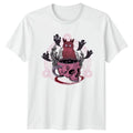 Kwaii Pastel Goth Horned Cat Skull T-Shirt Pastel Goth Goth Birthday Gift Unisex T-shirt, Sweatshirt, Hoodie, Long Sleeve Tee - T-Shirt, Sweatshirt, Hoodie