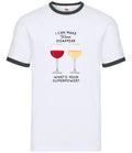 I Make Wine Disappear - Mens Ringer - Red White Pinot Funny Alcohol Pub Unisex T-shirt, Sweatshirt, Hoodie, Long Sleeve Tee - T-Shirt, Sweatshirt, Hoodie