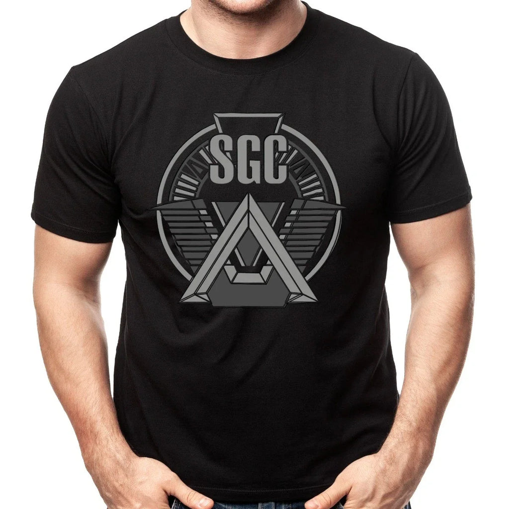 Stargate Command Grey Logo Adult Shirt Unisex T-shirt, Sweatshirt, Hoodie, Long Sleeve Tee - T-Shirt, Sweatshirt, Hoodie