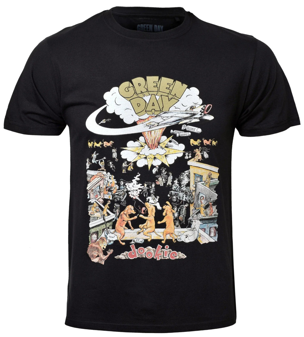 Official Green Day T Shirt Dookie 1994 Tour Logo Punk Band New S To XXL Unisex T-shirt, Sweatshirt, Hoodie, Long Sleeve Tee - T-Shirt, Sweatshirt, Hoodie