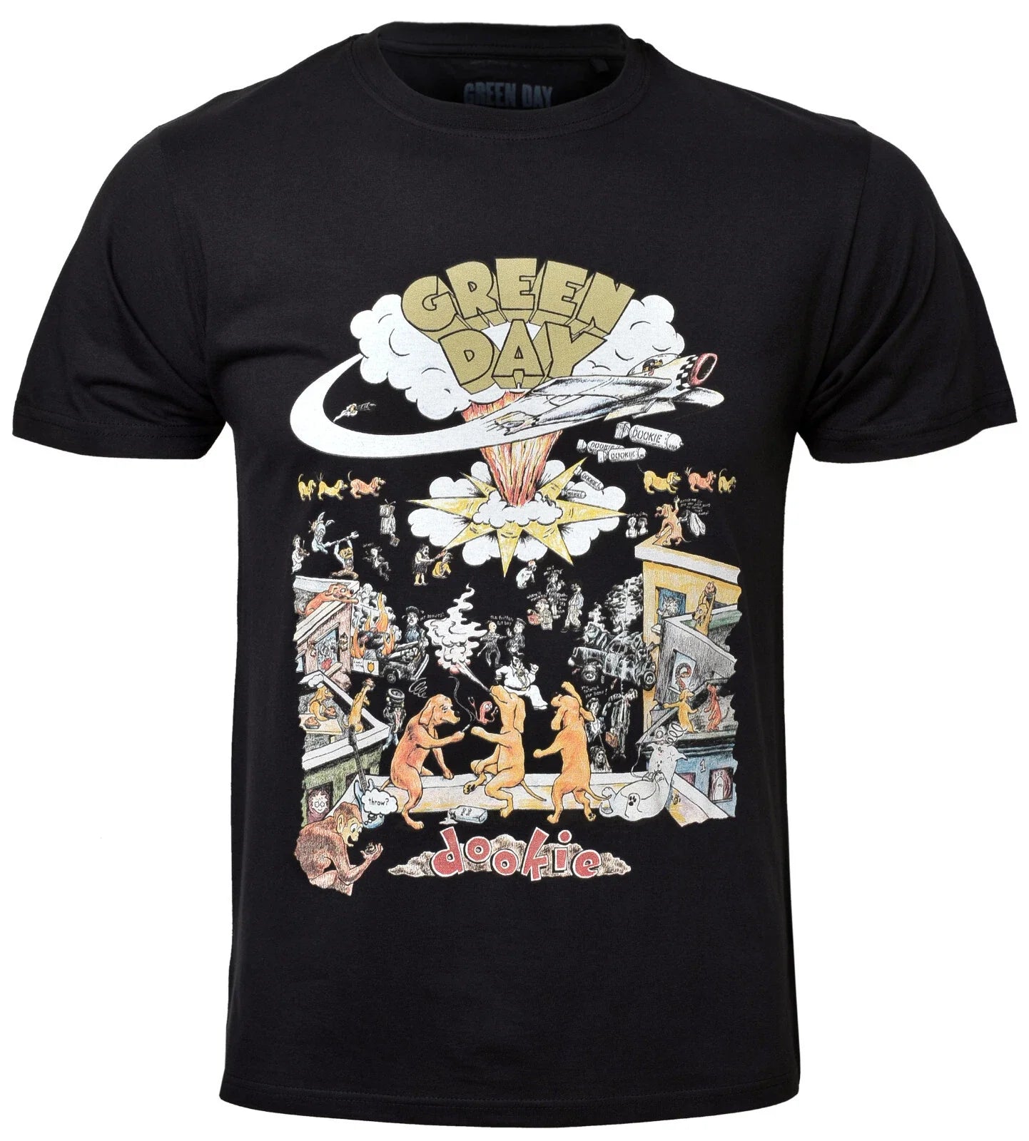 Official Green Day T Shirt Dookie 1994 Tour Logo Punk Band New S To XXL Unisex T-shirt, Sweatshirt, Hoodie, Long Sleeve Tee - T-Shirt, Sweatshirt, Hoodie