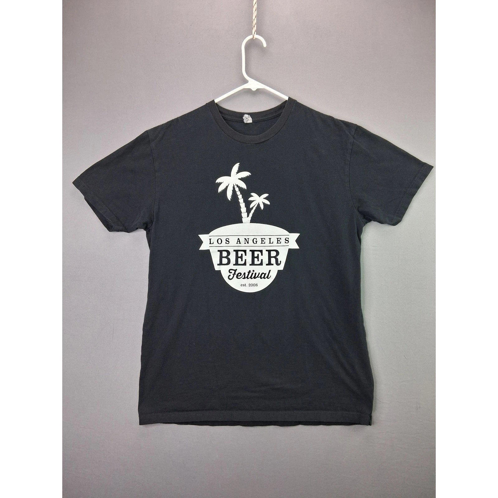 American Apparel T-Shirt Los Angeles Beer Festival Large Black Graphic Tee Cotto Unisex T-shirt, Sweatshirt, Hoodie, Long Sleeve Tee - T-Shirt, Sweatshirt, Hoodie