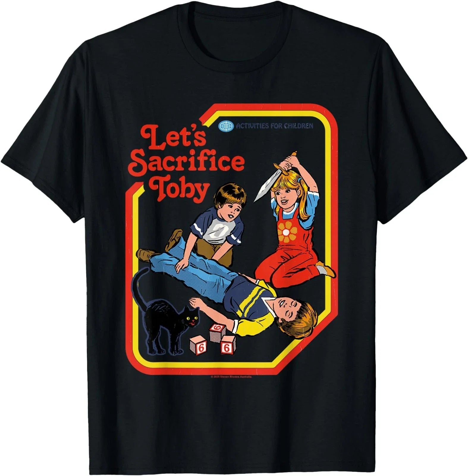 Let's Sacrifice Toby Occult Retro Vintage Funny Adult Humor T-Shirt Unisex T-shirt, Sweatshirt, Hoodie, Long Sleeve Tee - T-Shirt, Sweatshirt, Hoodie