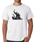 Large Banksy Judge Protester T-Shirt Royal Courts of Justice London Mural Art Unisex T-shirt, Sweatshirt, Hoodie, Long Sleeve Tee - T-Shirt, Sweatshirt, Hoodie