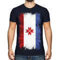Mordovia Grunge Flag Men's T-Shirt Jersey Unisex T-shirt, Sweatshirt, Hoodie, Long Sleeve Tee - T-Shirt, Sweatshirt, Hoodie