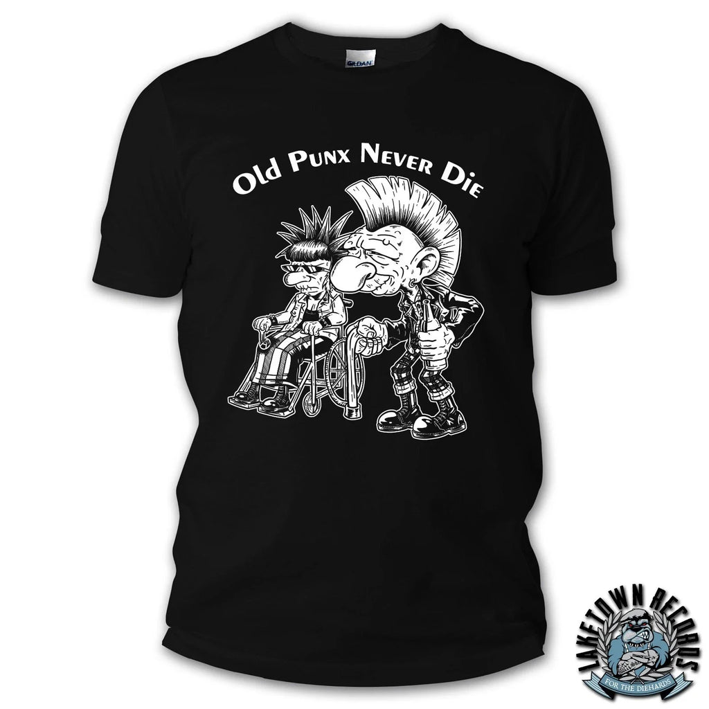 OLD PUNKS NEVER DIE S-3XL Punk Punk Shirt Punk Rock Chaos Anarchy Punx Rebel Unisex T-shirt, Sweatshirt, Hoodie, Long Sleeve Tee - T-Shirt, Sweatshirt, Hoodie
