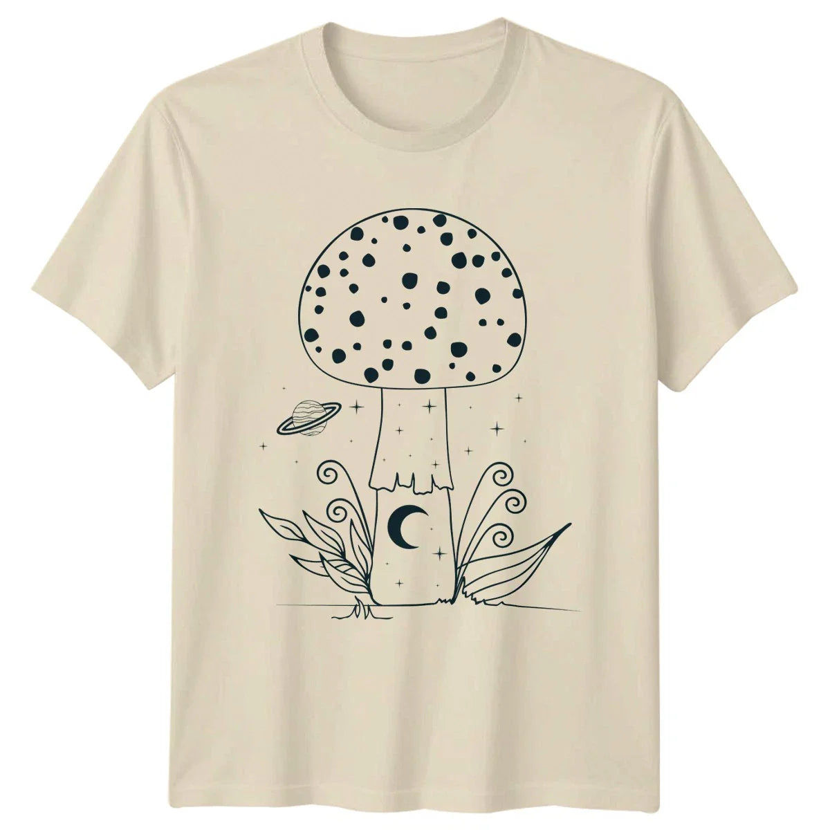 Spotted Fungi Celestial Magic Mushroom T-Shirt Aesthetic Nature Birthday Gift Unisex T-shirt, Sweatshirt, Hoodie, Long Sleeve Tee - T-Shirt, Sweatshirt, Hoodie