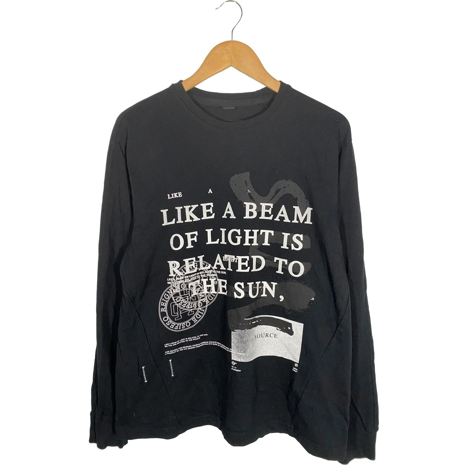 Reigning Champ x Jide Osifeso "Source" long sleeve T-shirt Size Medium Unisex T-shirt, Sweatshirt, Hoodie, Long Sleeve Tee - T-Shirt, Sweatshirt, Hoodie