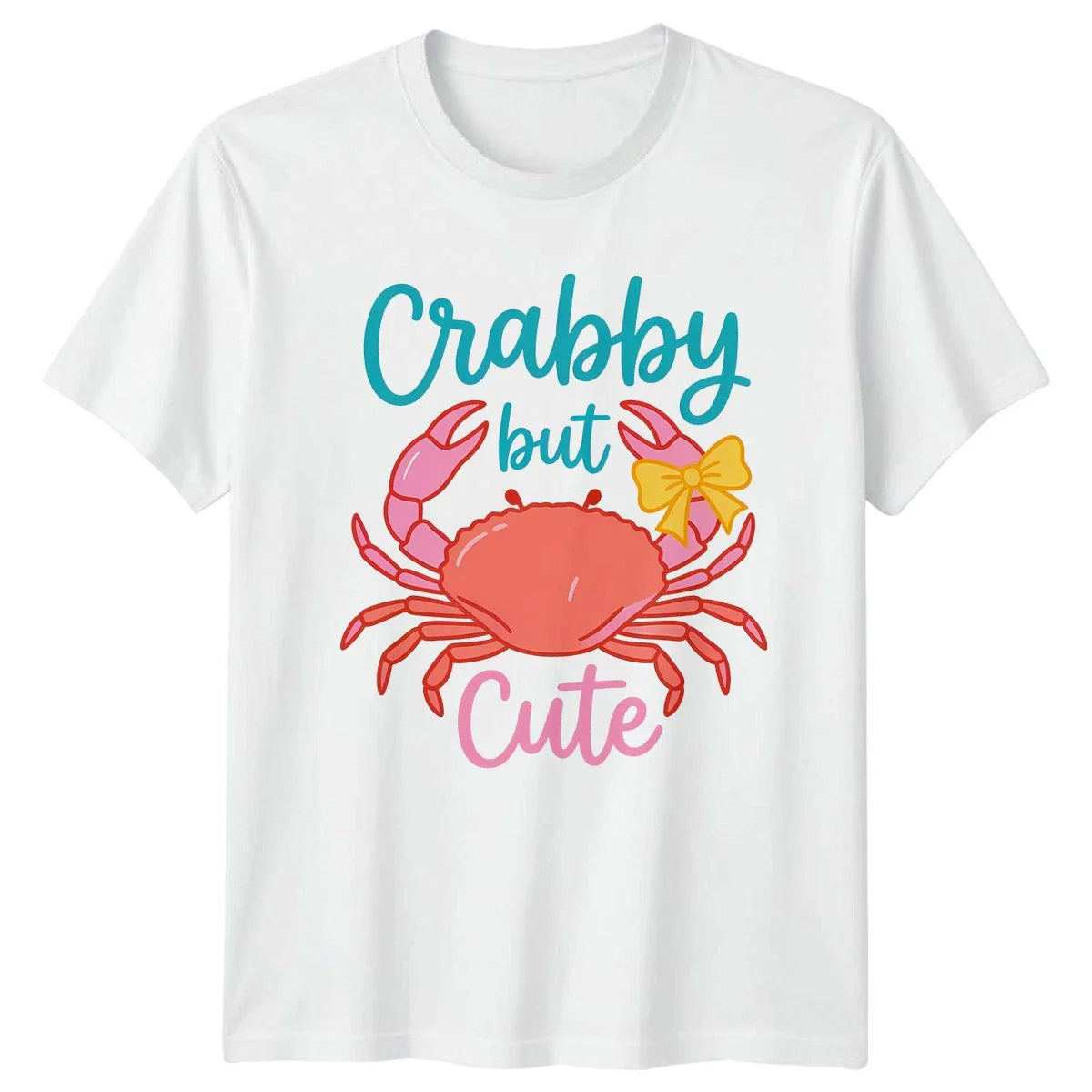 Crabby But Cute Womens T-Shirt Crab Coastal Summer Gift For Her Unisex T-shirt, Sweatshirt, Hoodie, Long Sleeve Tee - T-Shirt, Sweatshirt, Hoodie