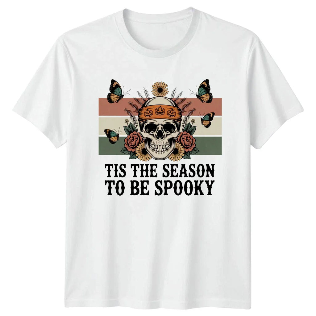 Tis The Season To Be Spooky T-Shirt Vintage Halloween Gift For Him And Her Unisex T-shirt, Sweatshirt, Hoodie, Long Sleeve Tee - T-Shirt, Sweatshirt, Hoodie
