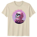 Funny Skeleton Living The Dream T-Shirt Retro Aesthetic Graphic Unisex T-shirt, Sweatshirt, Hoodie, Long Sleeve Tee - T-Shirt, Sweatshirt, Hoodie