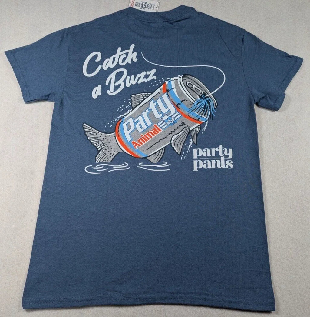 Party Pants - Catch a Buzz Fish Graphic Tee -  Size S Unisex T-shirt, Sweatshirt, Hoodie, Long Sleeve Tee - T-Shirt, Sweatshirt, Hoodie