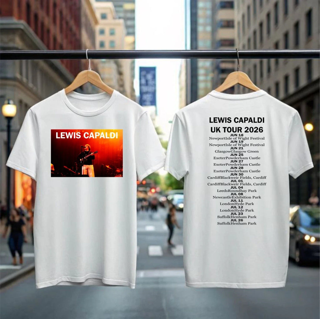 Lewis Capaldi 2026 World Tour T-Shirt Unisex Concert Fan Merch Top Band Gifts Unisex T-shirt, Sweatshirt, Hoodie, Long Sleeve Tee - T-Shirt, Sweatshirt, Hoodie