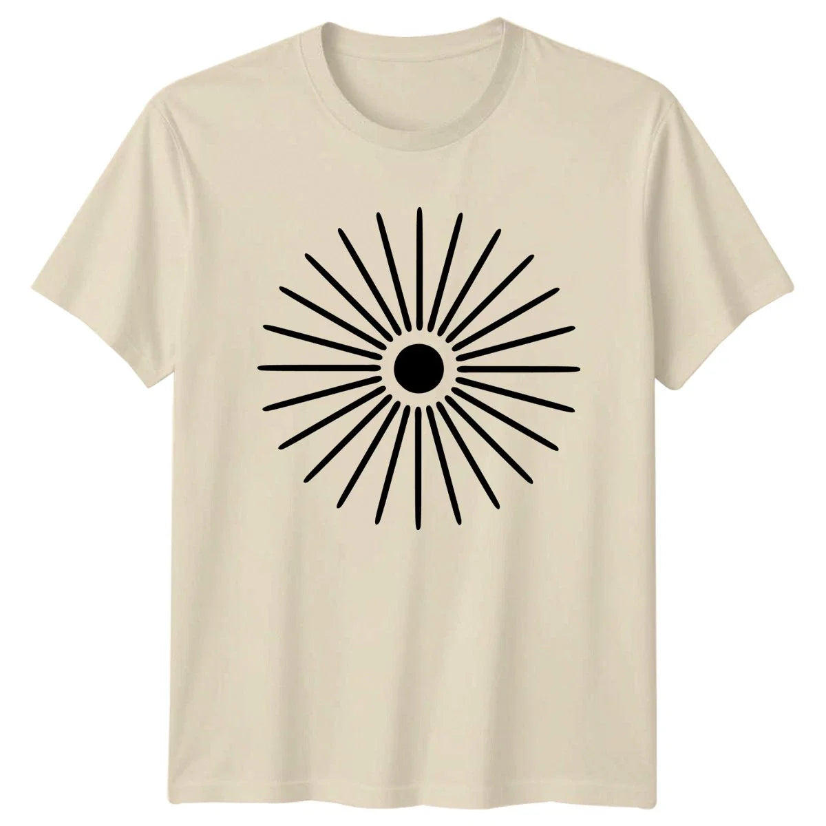 Radiant Sunburst Minimalist Design T-Shirt Sunburst Graphic Abstract Design Unisex T-shirt, Sweatshirt, Hoodie, Long Sleeve Tee - T-Shirt, Sweatshirt, Hoodie