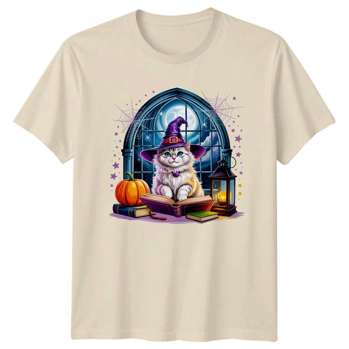 Cute Ghost Cat Halloween Night T-Shirt Ghost Cat Halloween Halloween Gift Unisex T-shirt, Sweatshirt, Hoodie, Long Sleeve Tee - T-Shirt, Sweatshirt, Hoodie