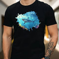Mens Shark Motif Cotton T-Shirt Size XS to 5XL Unisex T-shirt, Sweatshirt, Hoodie, Long Sleeve Tee - T-Shirt, Sweatshirt, Hoodie