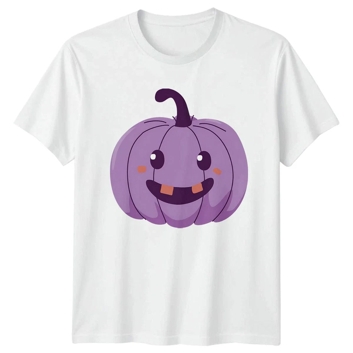 Cute Purple Pumpkin T-Shirt Kawaii Halloween Gift For Him And Her Unisex T-shirt, Sweatshirt, Hoodie, Long Sleeve Tee - T-Shirt, Sweatshirt, Hoodie