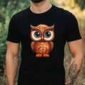 Mens Cool Owl Print Cotton T-Shirt Size XS to 5XL Unisex T-shirt, Sweatshirt, Hoodie, Long Sleeve Tee - T-Shirt, Sweatshirt, Hoodie