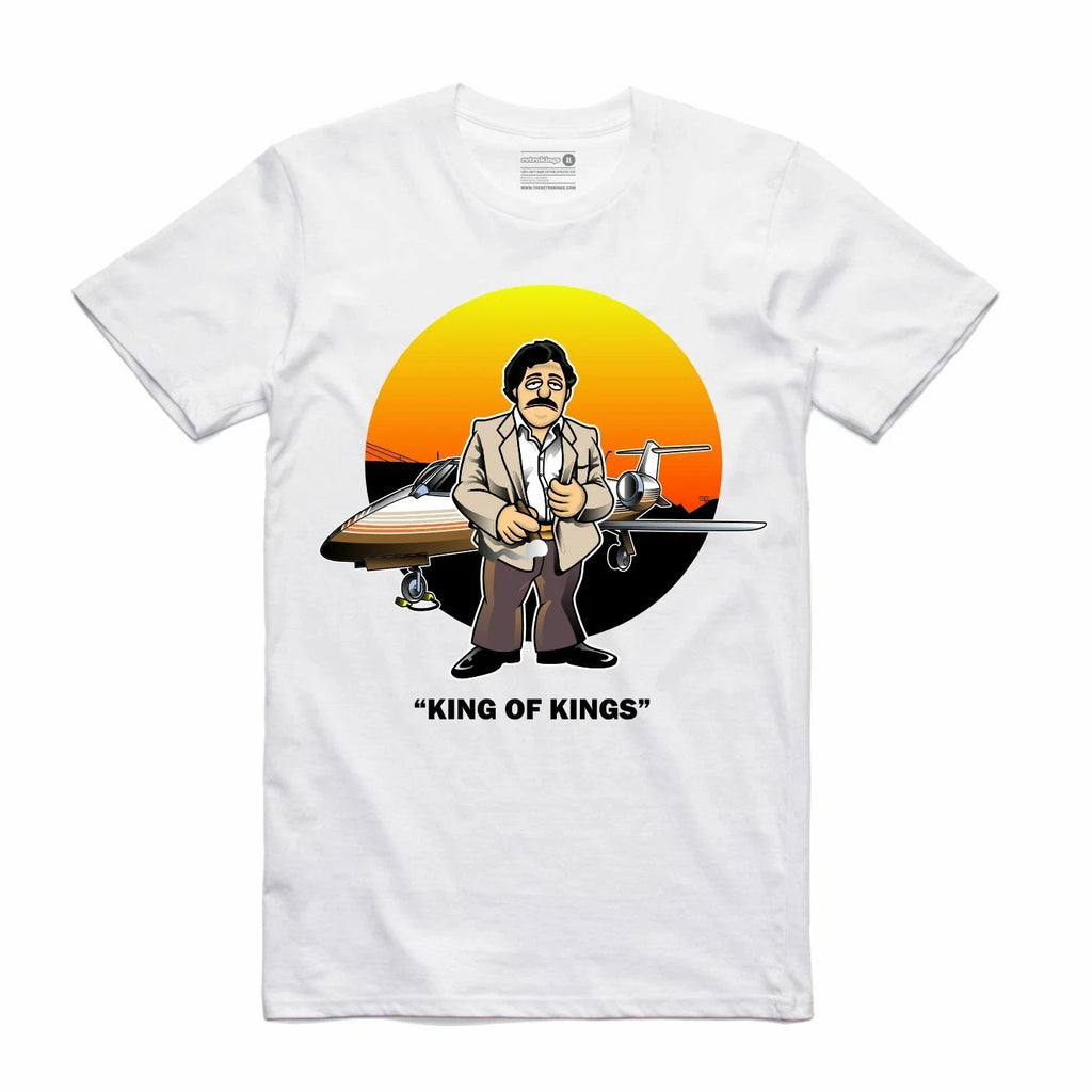 BRAND NEW Streetwear on Demand PABLO KING OF KINGS WHITE Tee Shirt SMALL-3XLARGE Unisex T-shirt, Sweatshirt, Hoodie, Long Sleeve Tee - T-Shirt, Sweatshirt, Hoodie