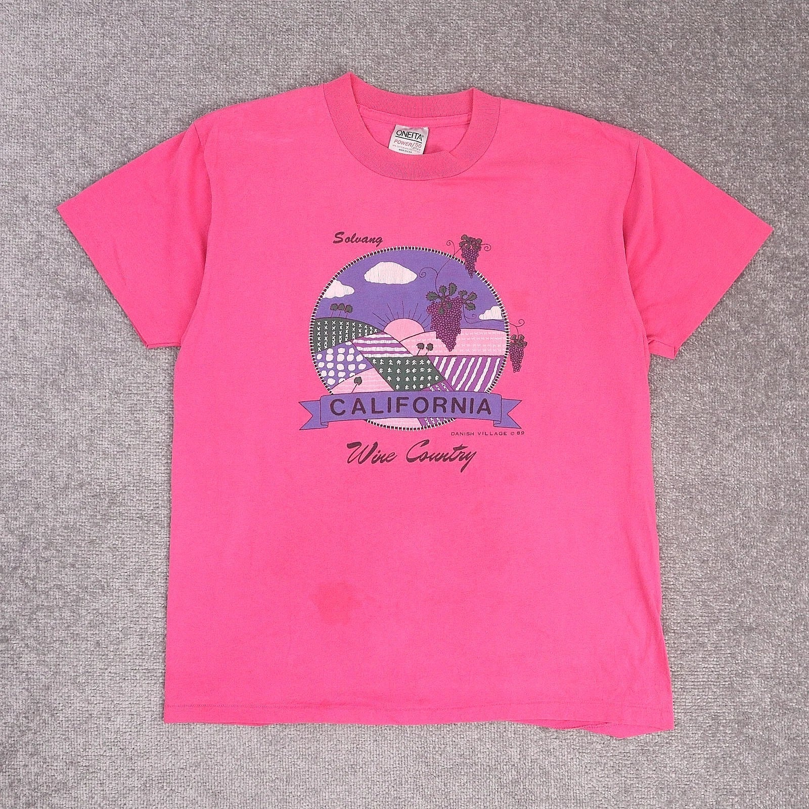VTG Soluang California Wine Country Danish Large Pink Short Sleeve T-Shirt Unisex T-shirt, Sweatshirt, Hoodie, Long Sleeve Tee - T-Shirt, Sweatshirt, Hoodie